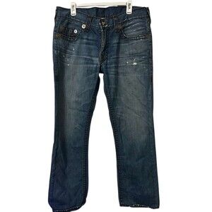True Religion Bobby Baggy Jeans Mens Size 36 Made in USA Relaxed fit Denim